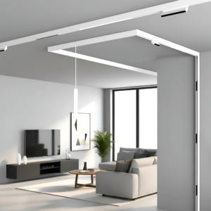 Surface Track Light – 2 Meter (Black/White)